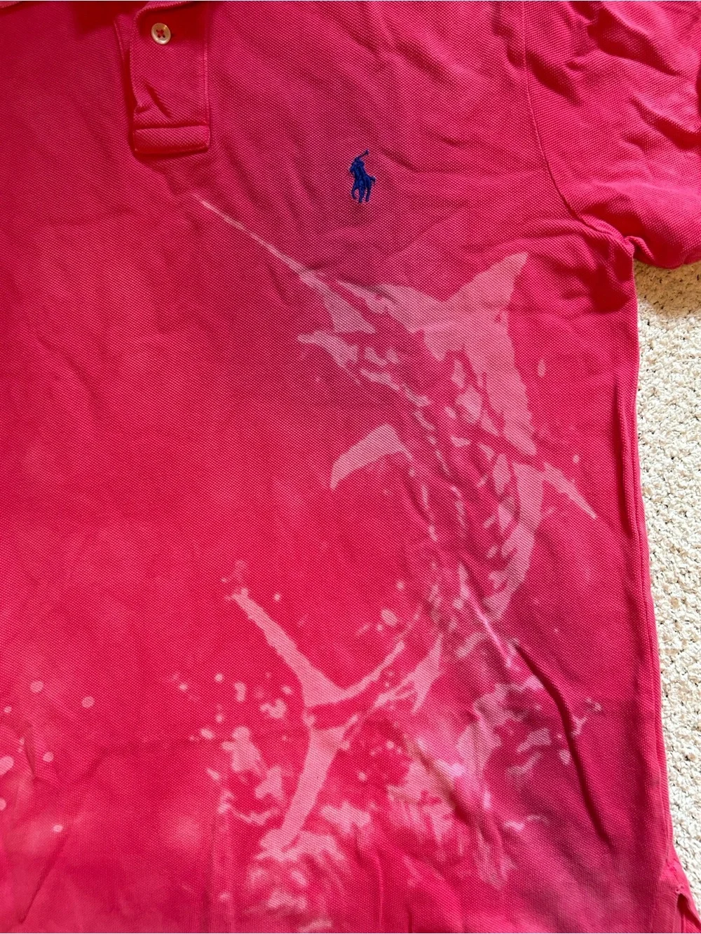 Medium Vintage Polo Ralph Lauren distressed sailfish Marlin Graphic Polo